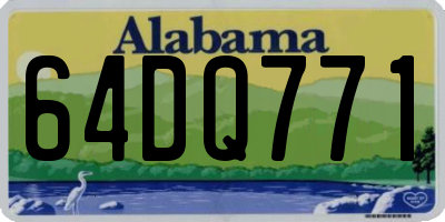 AL license plate 64DQ771