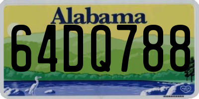 AL license plate 64DQ788