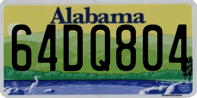 AL license plate 64DQ804