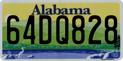 AL license plate 64DQ828