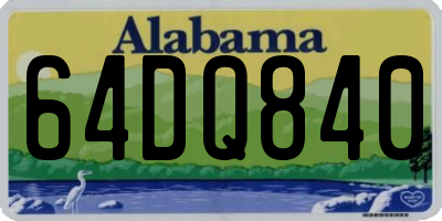 AL license plate 64DQ840