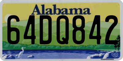 AL license plate 64DQ842