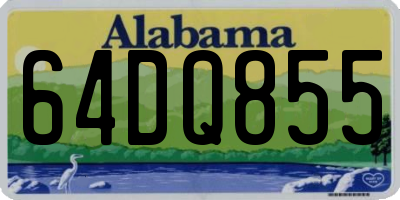 AL license plate 64DQ855