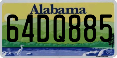 AL license plate 64DQ885