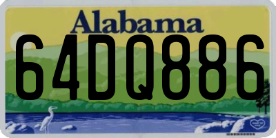 AL license plate 64DQ886