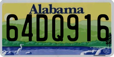 AL license plate 64DQ916