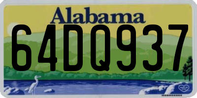 AL license plate 64DQ937
