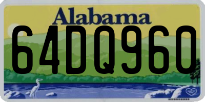 AL license plate 64DQ960