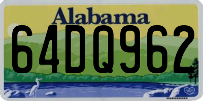 AL license plate 64DQ962
