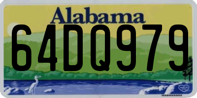 AL license plate 64DQ979