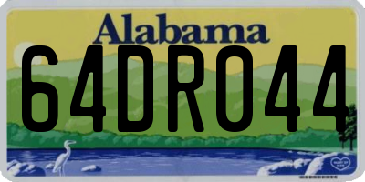 AL license plate 64DR044