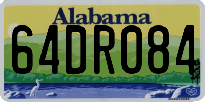 AL license plate 64DR084