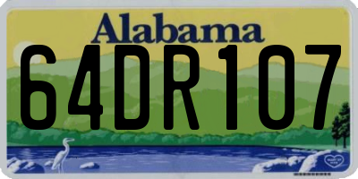 AL license plate 64DR107
