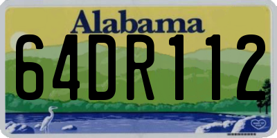 AL license plate 64DR112