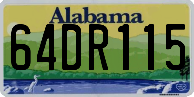AL license plate 64DR115