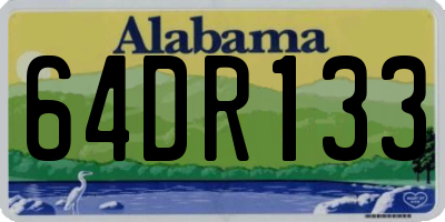 AL license plate 64DR133