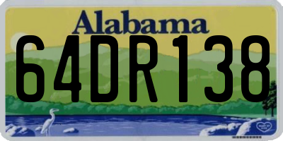 AL license plate 64DR138