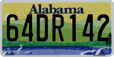 AL license plate 64DR142