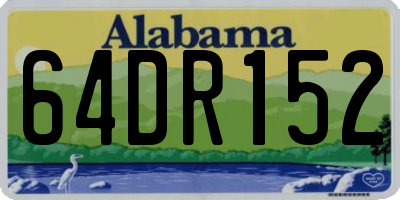 AL license plate 64DR152
