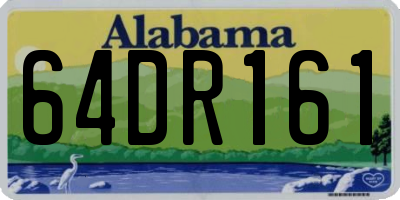 AL license plate 64DR161