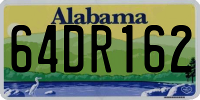 AL license plate 64DR162