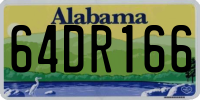 AL license plate 64DR166