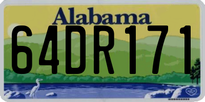 AL license plate 64DR171