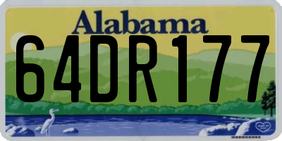 AL license plate 64DR177