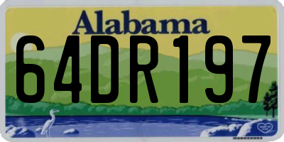 AL license plate 64DR197