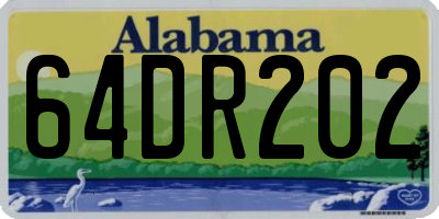AL license plate 64DR202