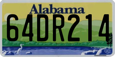 AL license plate 64DR214