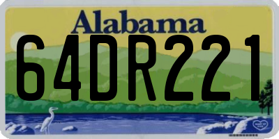 AL license plate 64DR221