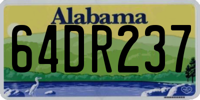 AL license plate 64DR237