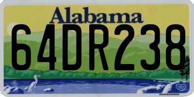 AL license plate 64DR238