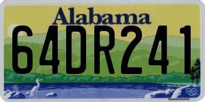 AL license plate 64DR241