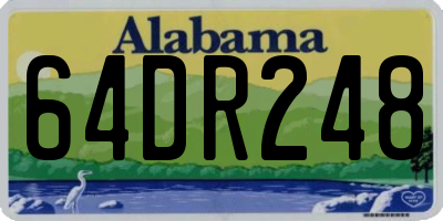 AL license plate 64DR248
