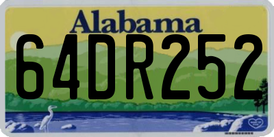 AL license plate 64DR252