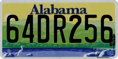 AL license plate 64DR256
