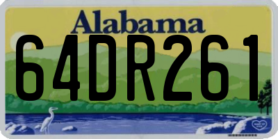AL license plate 64DR261