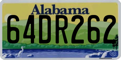AL license plate 64DR262
