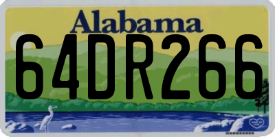 AL license plate 64DR266