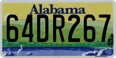 AL license plate 64DR267