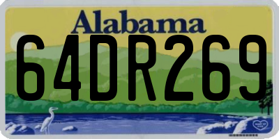 AL license plate 64DR269