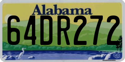 AL license plate 64DR272
