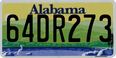AL license plate 64DR273