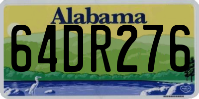 AL license plate 64DR276