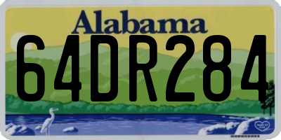 AL license plate 64DR284