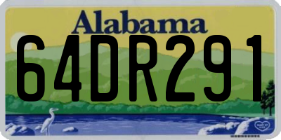 AL license plate 64DR291