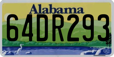 AL license plate 64DR293