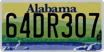 AL license plate 64DR307
